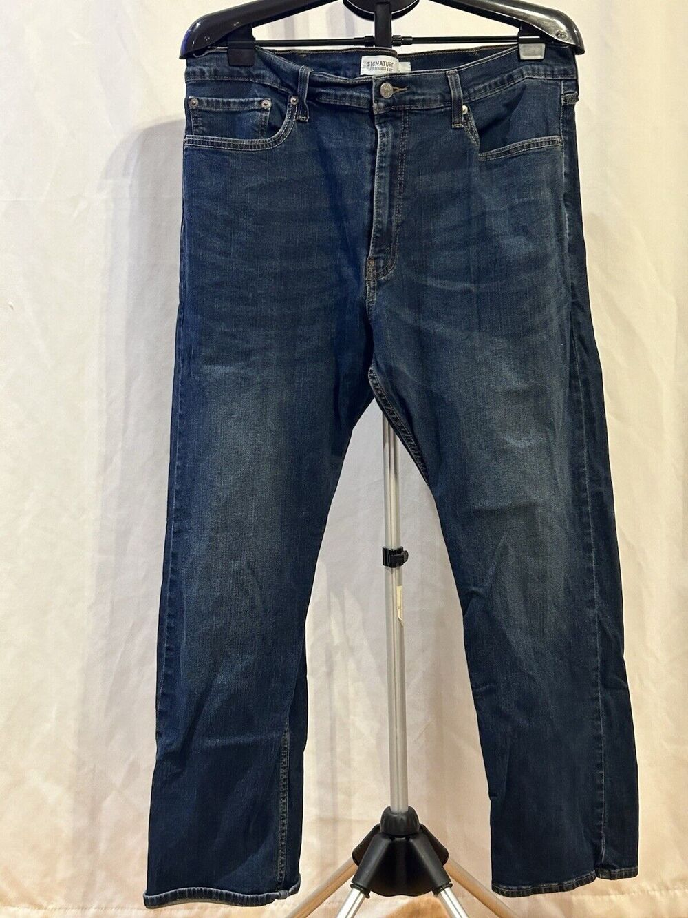 Signature Levi Strauss & Co. S51 Straight Denim Jeans 38 x 30